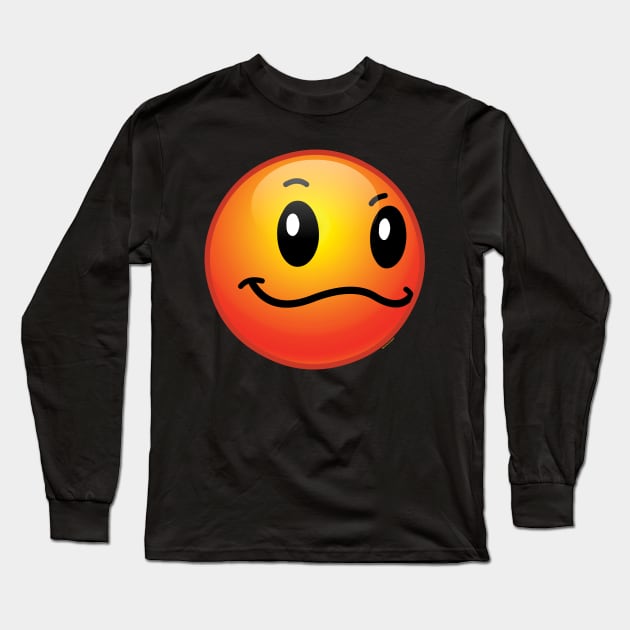 ORANGE HAPPY POP Long Sleeve T-Shirt by CartoonCapo